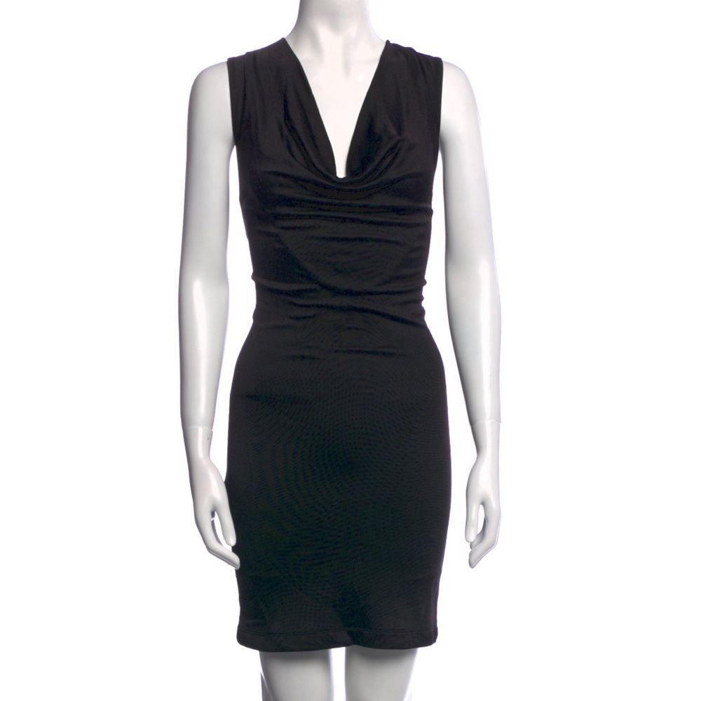 ALEXANDER WANG XS COWL NECK MINI DRESS